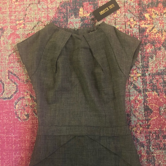 NWT Rebecca Tatti Grey Sheath - Picture 2 of 5
